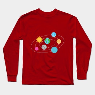 solar system planet Long Sleeve T-Shirt